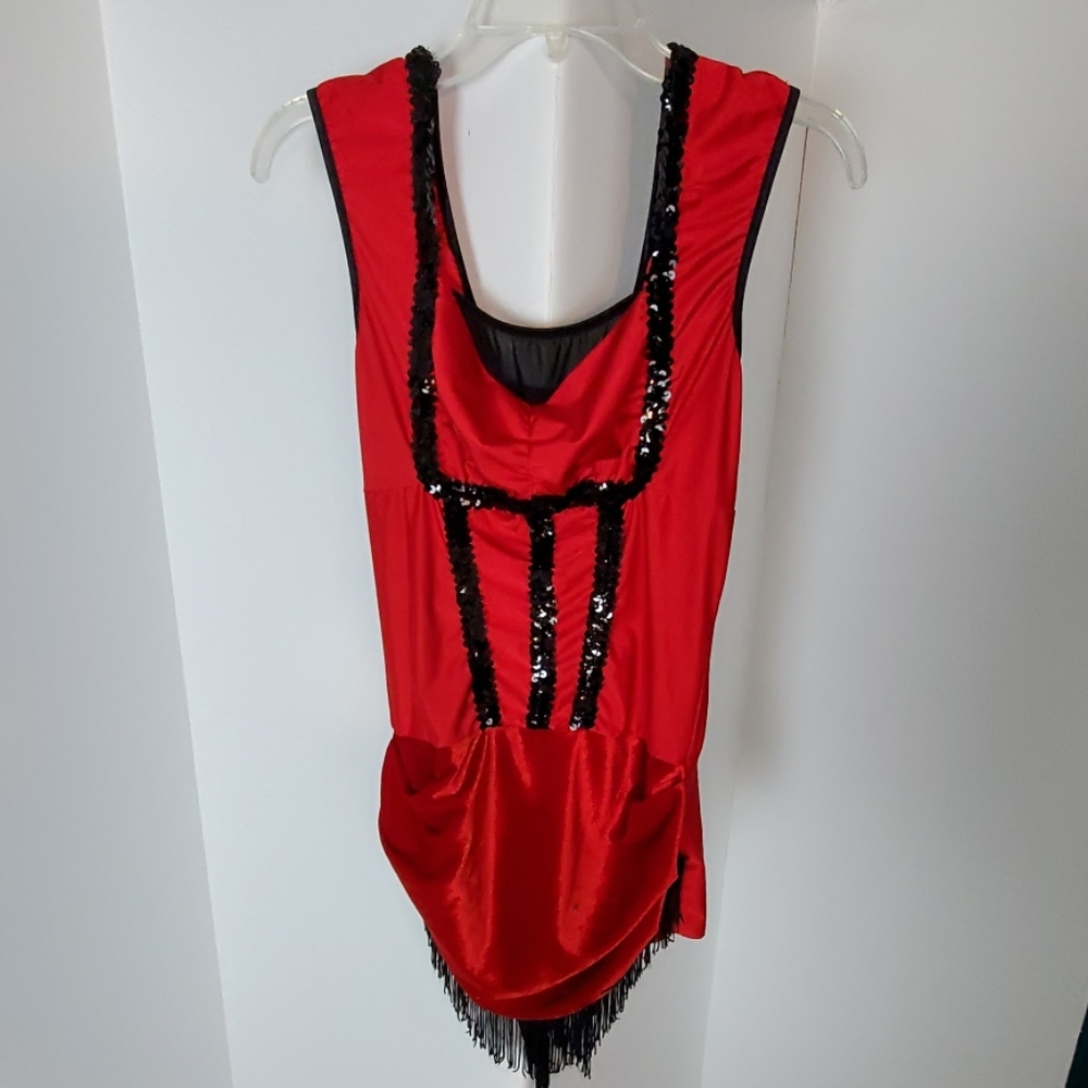 Saloon Showgirl Burlesque Bodysuit Costume